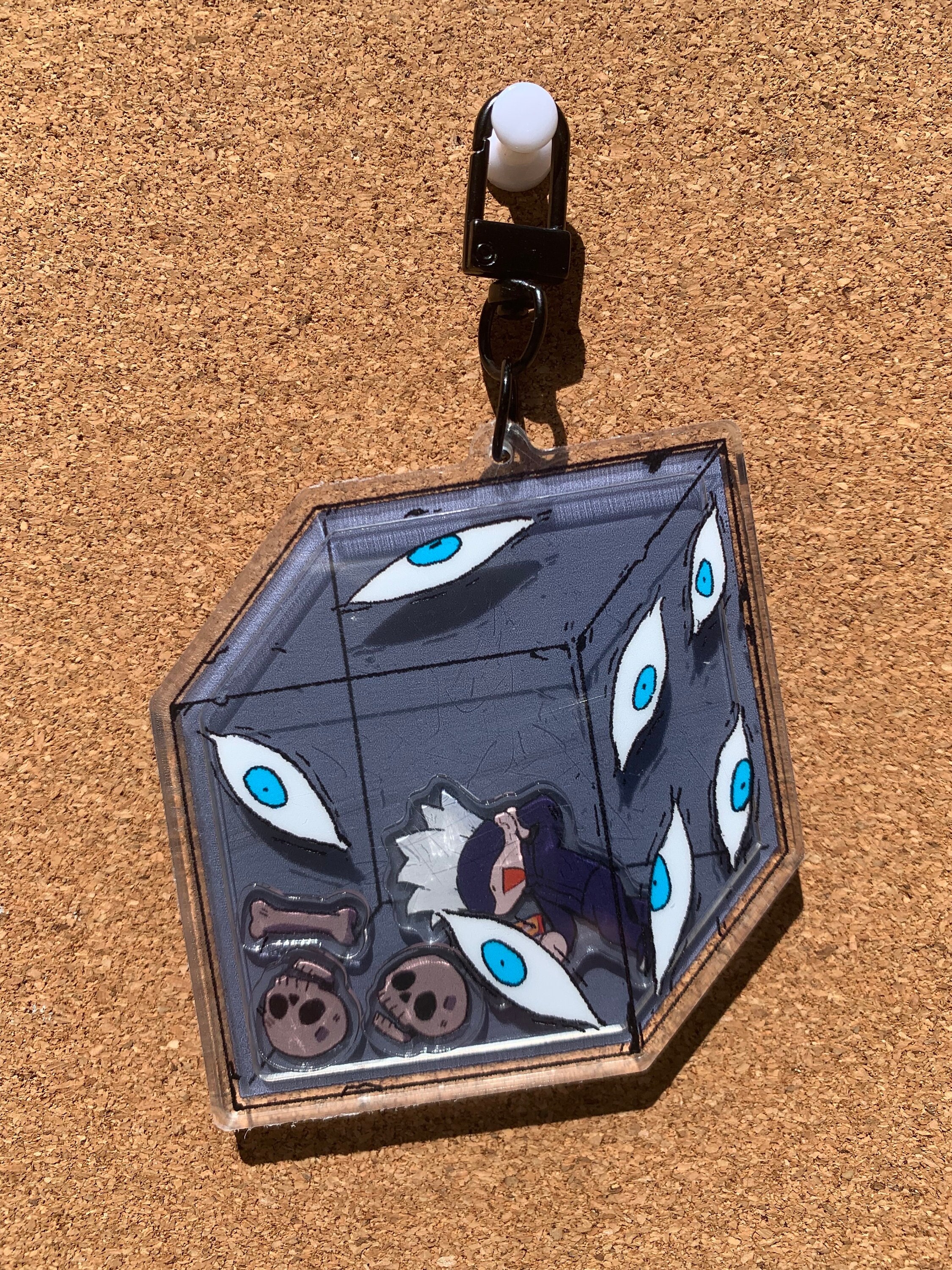 Gojo Prison Realm Acrylic Shaker Charm (jujutsu Kaisen) - Etsy