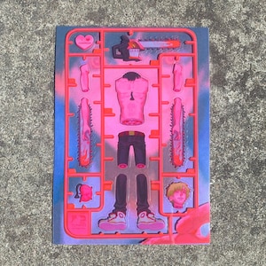 Chainsawman Part 2 Objekt der Zuneigung A6 Clear Sticker Sheet