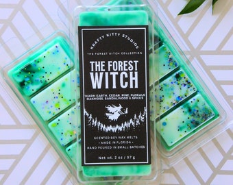 The Forest Witch: Warm Earth, Cedar, Pine, Florals, Oakmoss, Sandalwood, Spices | Soy Wax Melt