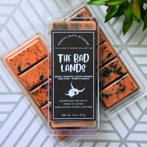 The Bad Lands | Ozone + Oakmoss + Earthy Saffron + Dark Musk + Amber & Florals | Natural Soy Wax Melt Snap Bar | Candy Kingdom Collection