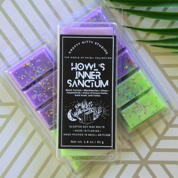 Howl’s Inner Sanctum | Fresh Berries + Zesty Citrus + Tropical Fruit + Herbs + Musk & Tonka | Natural Soy Wax Melt Snap Bar