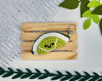 Handmade Lime Keychain, Citrus Fruit, Keychain Charm, Gifts for Friends, Bag accessories, Kawaii plush, Party Favor Charm