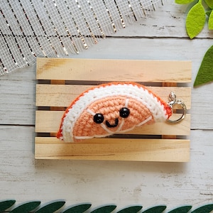 Portachiavi fetta d&#39;arancia, frutta, fascino portachiavi, peluche, portachiavi carino, regali per gli amici, accessori borsa, Kawaii, bomboniera, fascino carino
