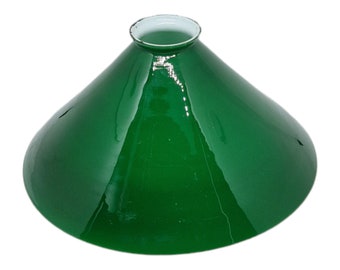 Lampenschirm True Vintage Mid Century Farbe Waldgrün Berliner Messinglampen