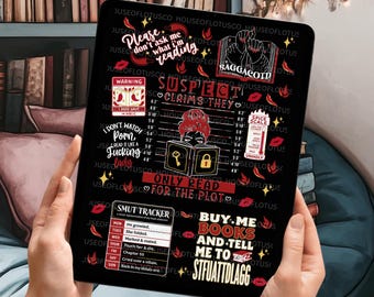Smut Reader Kindle-fodral, romantisk bokpresent, hållbart UV-DTF-tryck