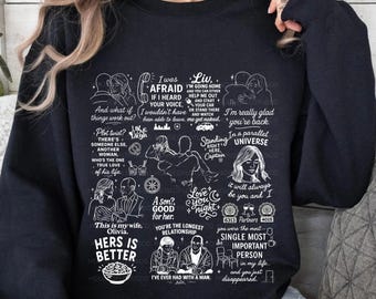 Elliot and Olivia Quotes Sweatshirt, SVU Law and Order Inspired Bensler Crewneck