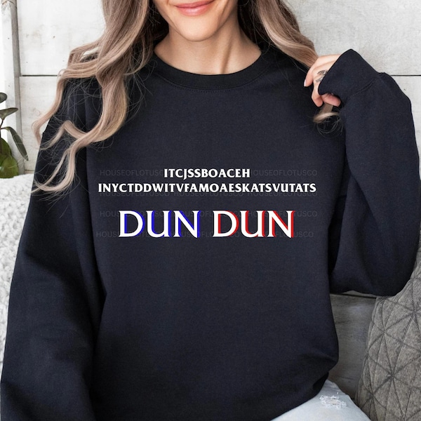SVU Intro Dun Dun Crewneck Olivia Benson Fans True Crime Sweatshirt Law & Order