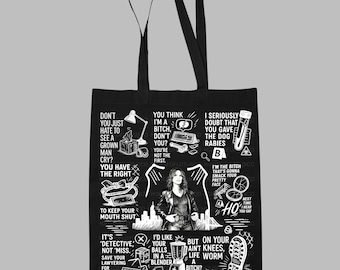 Olivia Benson Quote Tote, SVU Fan Gift, Law & Order Inspired Organic Cotton Bag