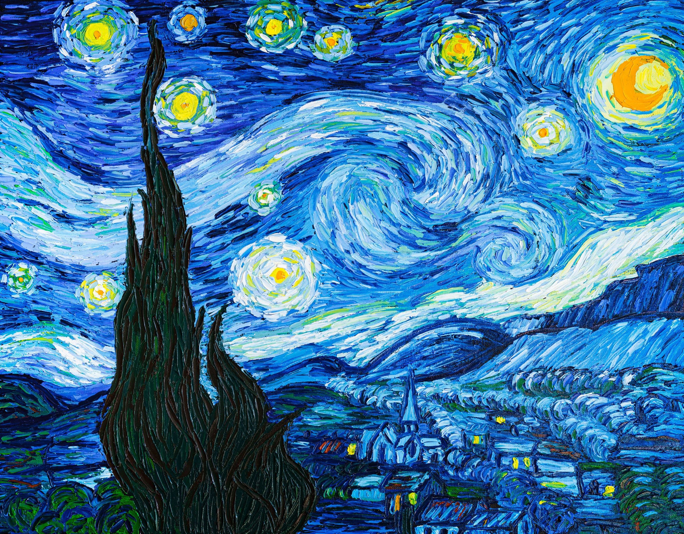 The Starry Night Vincent Van Gogh Handmade Craft Etsy Australia The Starry Night Vincent Van Gogh Handmade Craft Etsy Australia