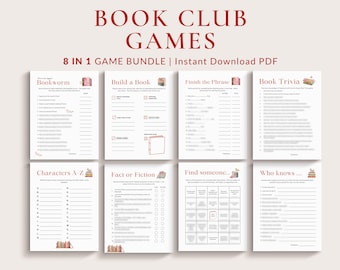 Book Club Spiele Bundle, Eisbrecher Aktivität (PDF)