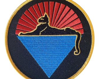 Grateful Dead Cats Under the Stars Patch – 4"x4" Iron-On or Sew-On Embroidered Patch – Deadhead Patch for Jackets, Vests, Bags & More