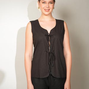 Leinen Weste, Leinen Sets, 100% Leinen Kleidung, Leinen Weste, Leinen Weste Frauen, Leinen Kleidung, Leinen Top, Leinen Kleidung