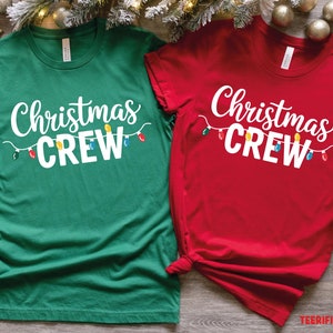 Christmas Crew Shirt, Family Matching Christmas Tshirt, Custom Christmas Crew 2025 Shirt, Christmas Group Shirt, Holiday Shirt