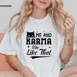 Comfort Colors Karma Is A Cat Shirt, Cat Lover T-Shirt, Swiftie Cat Sweatshirt, Taylor Eras Cat Lover T-shirt, Swiftie Cat Tee, Cat Hoodies