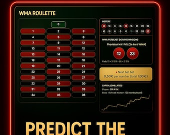 WMA Roulette Predictor – Professional Roulette Prediction Software | Win Strategy Tool for Casino Players & Online Roulette