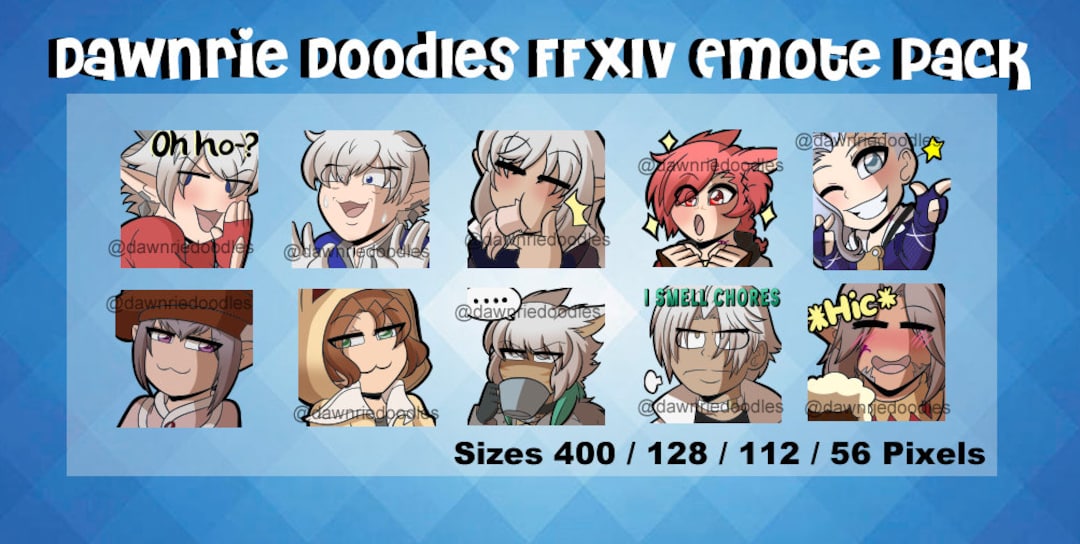 FFXIV Emote Pack 1 Etsy