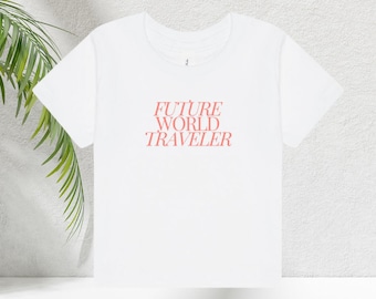 Future World Traveler Infant T-Shirt, gift for new parent, baby shower gift, travel gift, infant clothing.