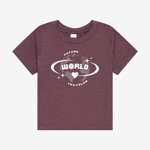 Future World Traveler Infant Globe T-Shirt, gift for new parent, baby shower gift, travel gift, infant clothing.