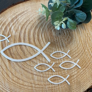 Scatter decoration fish, communion, confirmation, baptism, confirmation