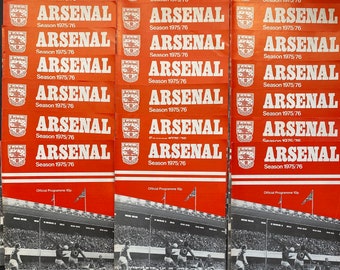 21 Original Football Programme 1975 Arsenal Collection Football Gift for men vintage programme Football memorabilia