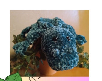 Amigurumi Alligator Stuffed Reptile Huggy Plushie Gifts for Kids Crochet Animals
