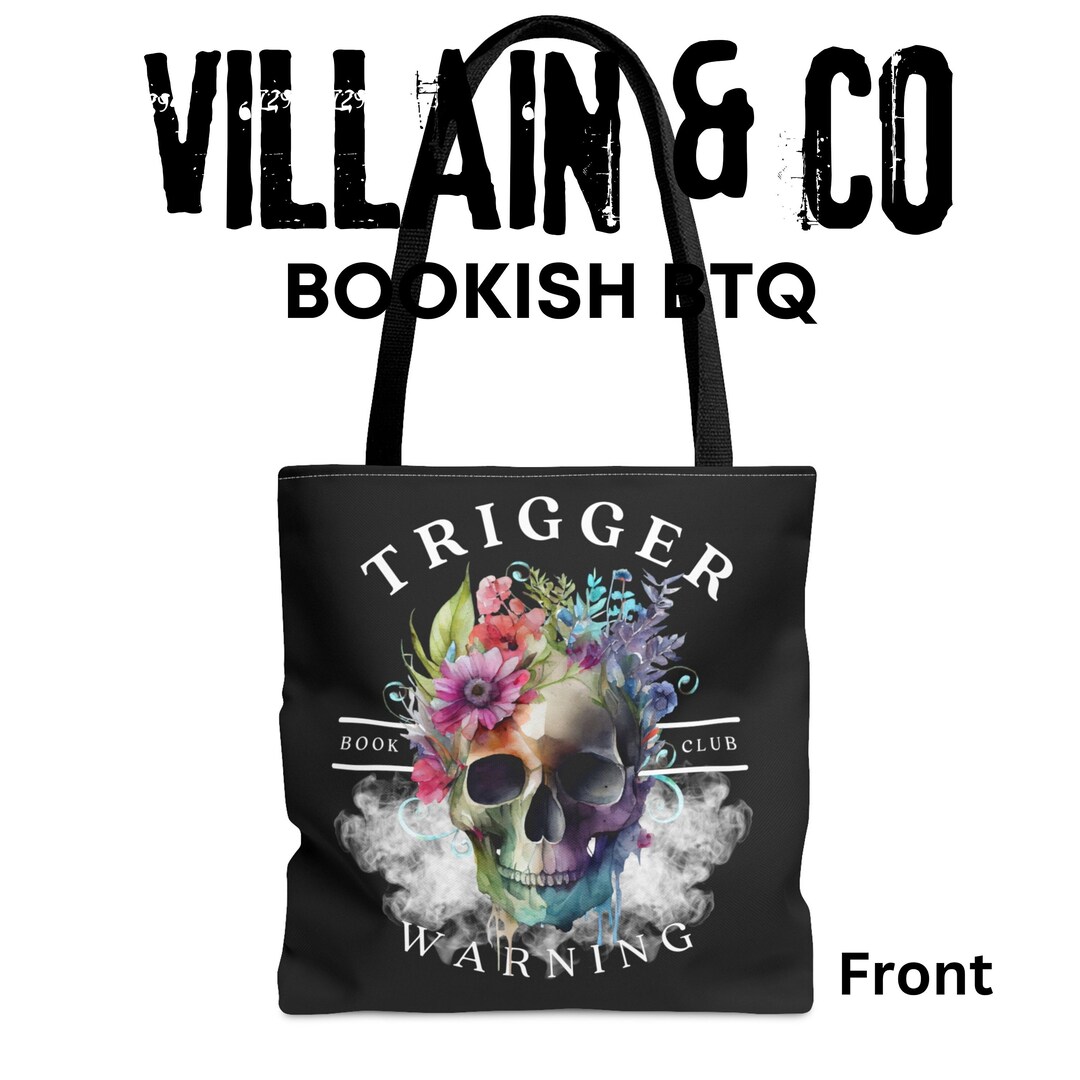 trigger-warning-book-club-dark-romance-book-tote-etsy
