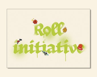 Roll initiative - Art Print