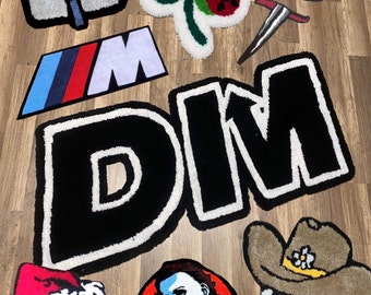 Custom Handmade Tufted Rug, Customized Business Logo