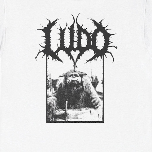 Maglietta grafica ispirata al film Ludo / Heavy Metal / Maglietta a maniche corte con regalo di burattino classico di culto degli anni '80