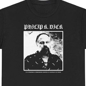 PKD | Punk Metal Parody Graphic T Shirt | Philip Author Science Fiction Writer Gift Short Sleeve Tee