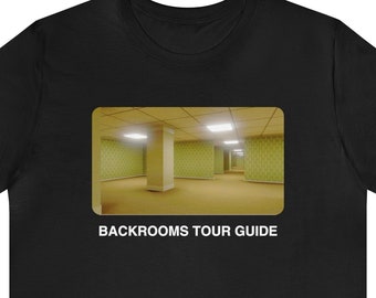Backrooms Tour Guide | Liminal Spaces Graphic T Shirt | Urban Legend Creepypasta Short Sleeve Tee