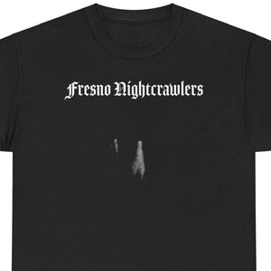 Fresno Nightcrawlers | Punk Metal Parody Graphic T Shirt | Cryptid Paranormal Gift Short Sleeve Tee