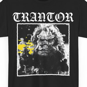 Trantor the Troll | Punk Metal Parody Graphic T Shirt | 90s Ernest Movie Halloween Gift Short Sleeve Tee
