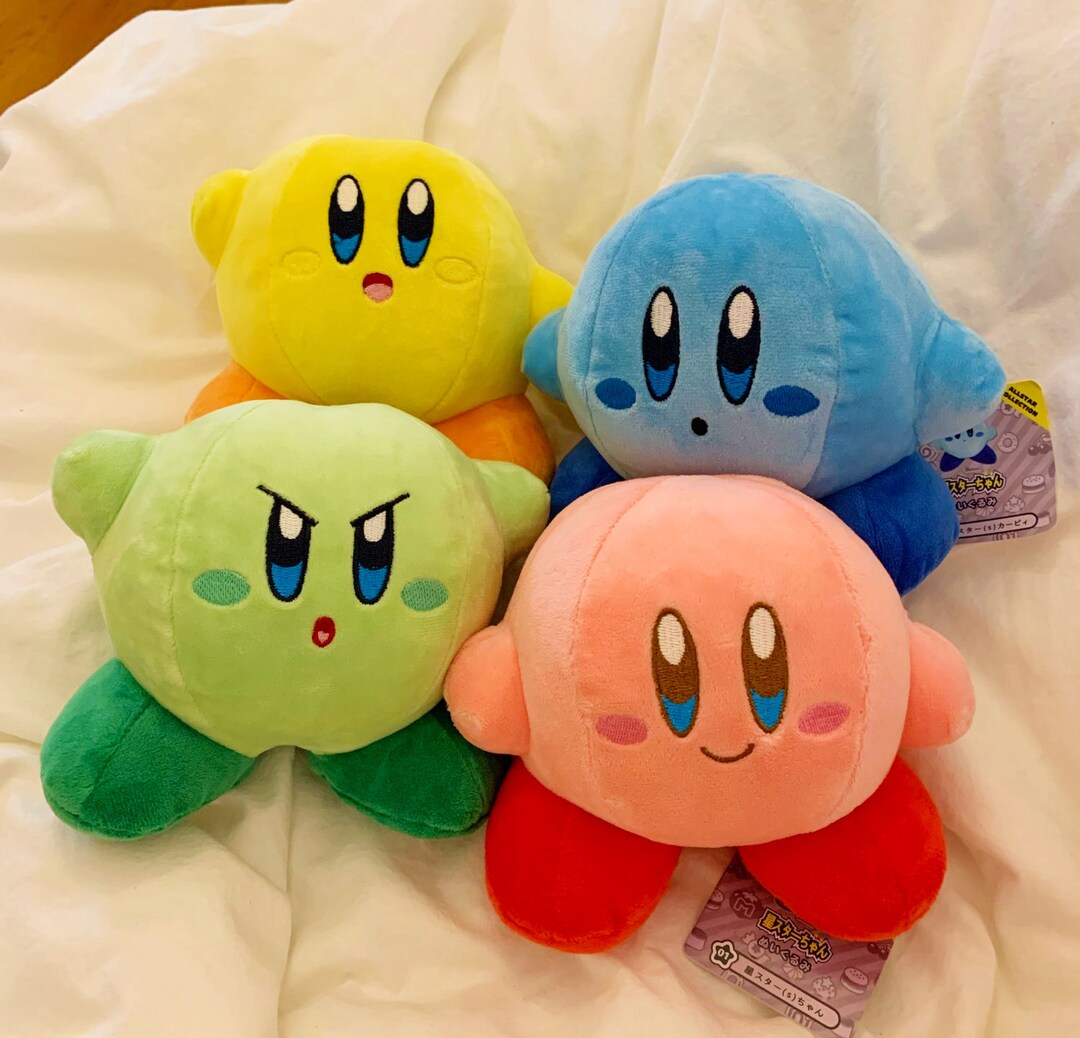 Kirby Plushies Nintendo W/ Color Variations Cute Kawaii Etsy UK