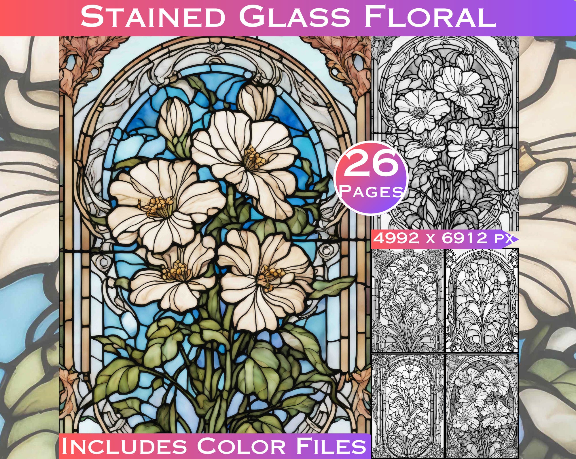 Timeless Creations Stained Glass Coloring Book: Amazing Stained Glass  Colouring Pages For Adults (Paperback)