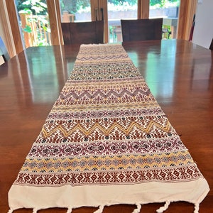 Table runners, textiles and decorations. They are all handmade by Mayan people from my community in Guatemala.