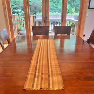 Earthy table runners, handmade by Mayan people from my community in Guatemala.
