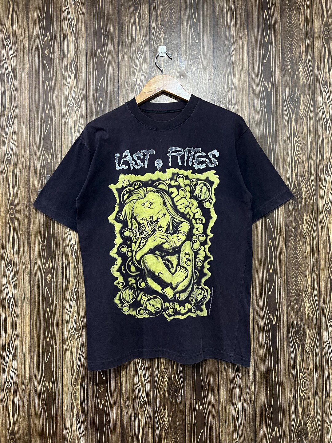 Vintage 90s Last Rites Tatoo Tshirt / Art / Sketch / Size L - Etsy
