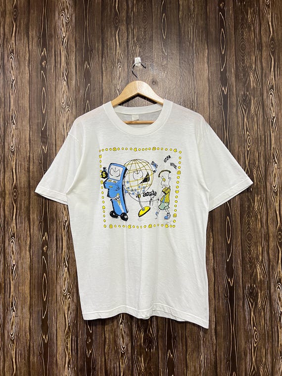 Vintage 90s Humor ‘Technologies Control Human’ Tshirt / Funny Tee / Software Tees / Size L