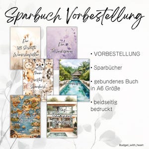 VORBESTELLUNG* Sparbücher, Sparbuch, Umschlagmethode, Budgeting, gebundenes Buch A6 Format