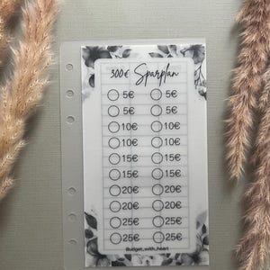 300 Euro Sparplan Umschlag, Handmade, Budgeting, Umschlagmethode