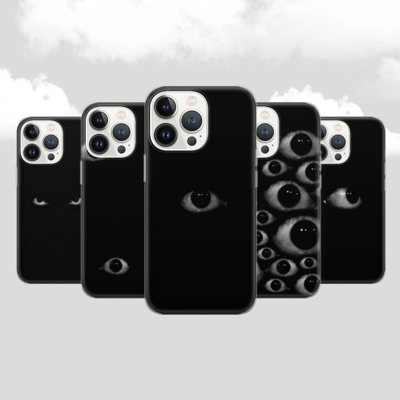 Eyeball Phone Case Watching Eye Creepy Horror Aesthetic Cover for iPhone Samsung Pixel Unique Spooky Gift