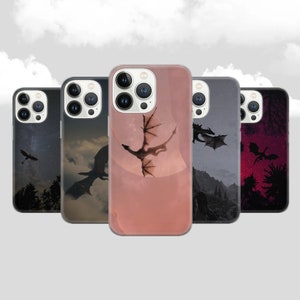 Flying Dragon Handyhülle Fantasy Tale Hülle für Pixel 8 7 6A, iPhone 15 14 13 12 Pro 11 XR für Samsung S23 S22 A8 73 A53 A13
