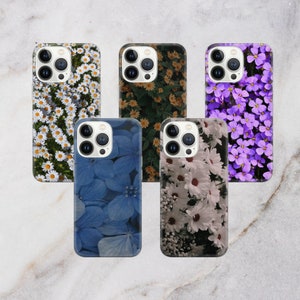 Wild Meadow Flowers Phone Case forget me not flower Cover for Pixel 8 7 6A, Iphone 16 15 14 13 Pro 11 XR for Samsung S24 S23 A9 A73 A55 A15