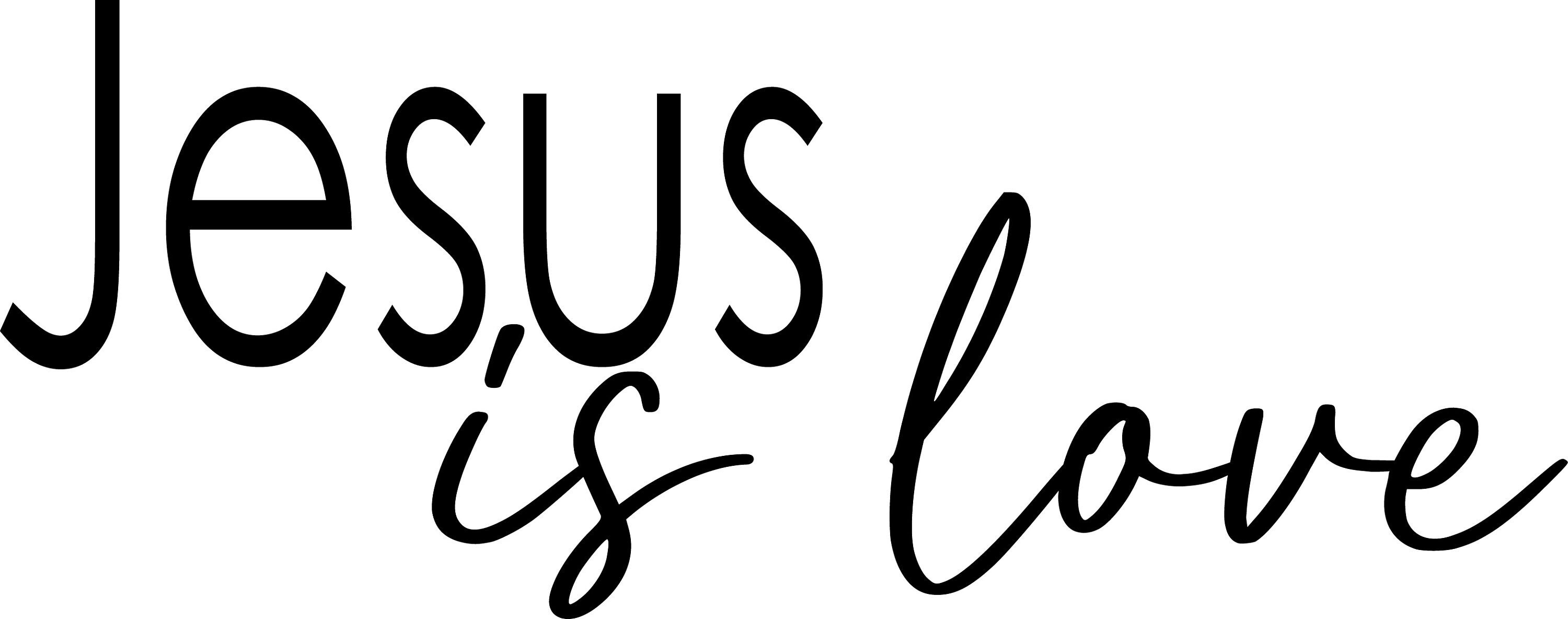 Jesus is Love Etsy