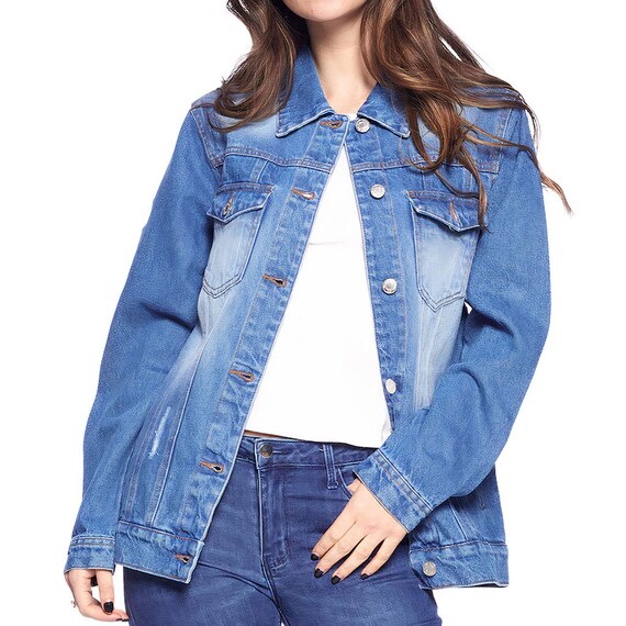 Buy Looking For a Versatile and Stylish Denim Jacket to Elevate your  Fashion Game? Look no Further! Our American Cross Embroidered Denim Jacket  is Specially Designed for Women Who Love to Stay