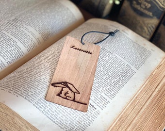 Wooden bookmarks, precious woods, wooden bookmarks, book Einmerkerl, reading aid