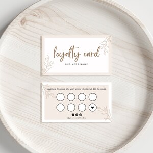 Loyaliteitskaart sjabloon/moderne klantenloyaliteitskaarten/beloningskaart/bewerkbare beloningskaartontwerp/afdrukbare loyaliteitskaarten, downloaden, 41