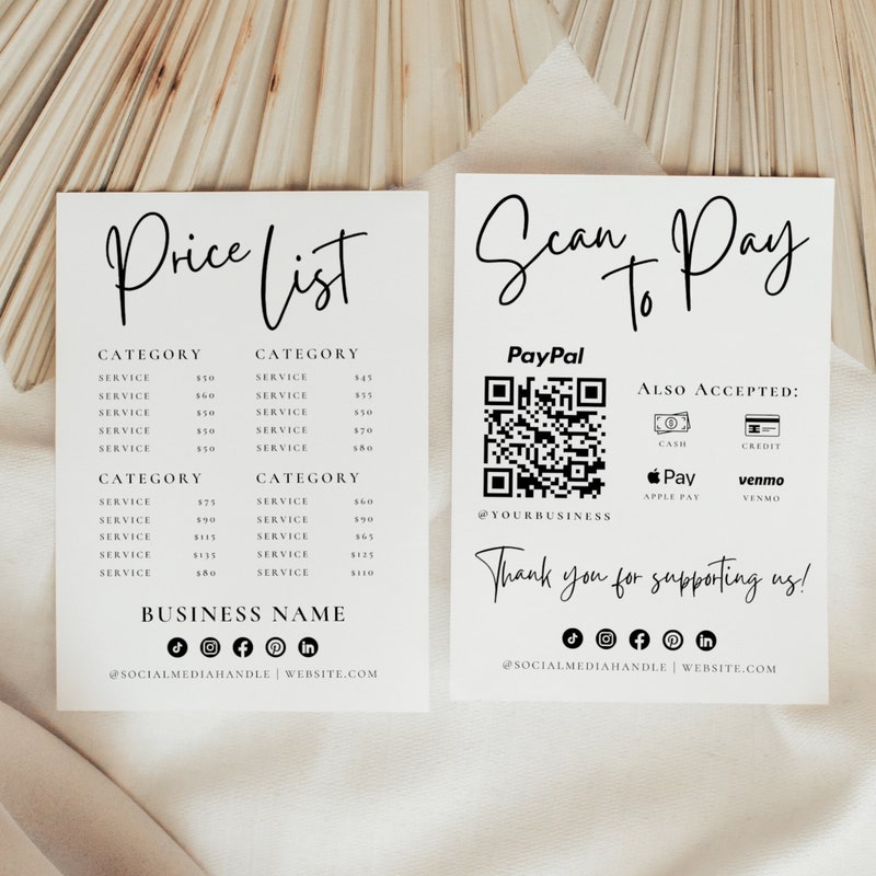 Pricing Signs - Etsy