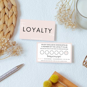 Loyalty Card Template Editable Customer Reward Card Canva Template the ...